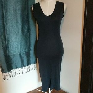 AMERICAN APPAREL: Black t-shirt sleeveless dress